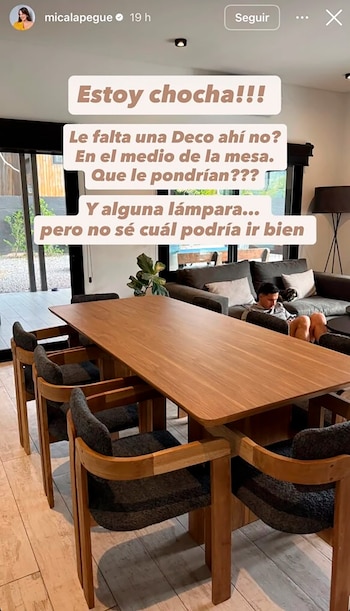 Mica Lapegüe redecoró su hogar a pocos meses de ser mamá (Instagram)