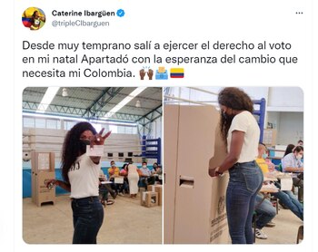 Caterine Ibargüen vota este 13