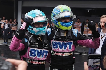 El doble podio en el