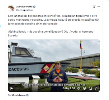El presidente Gustavo Petro reaccionó