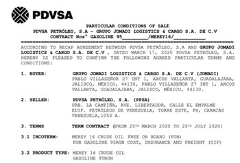 Contrato firmado por PDVSA con