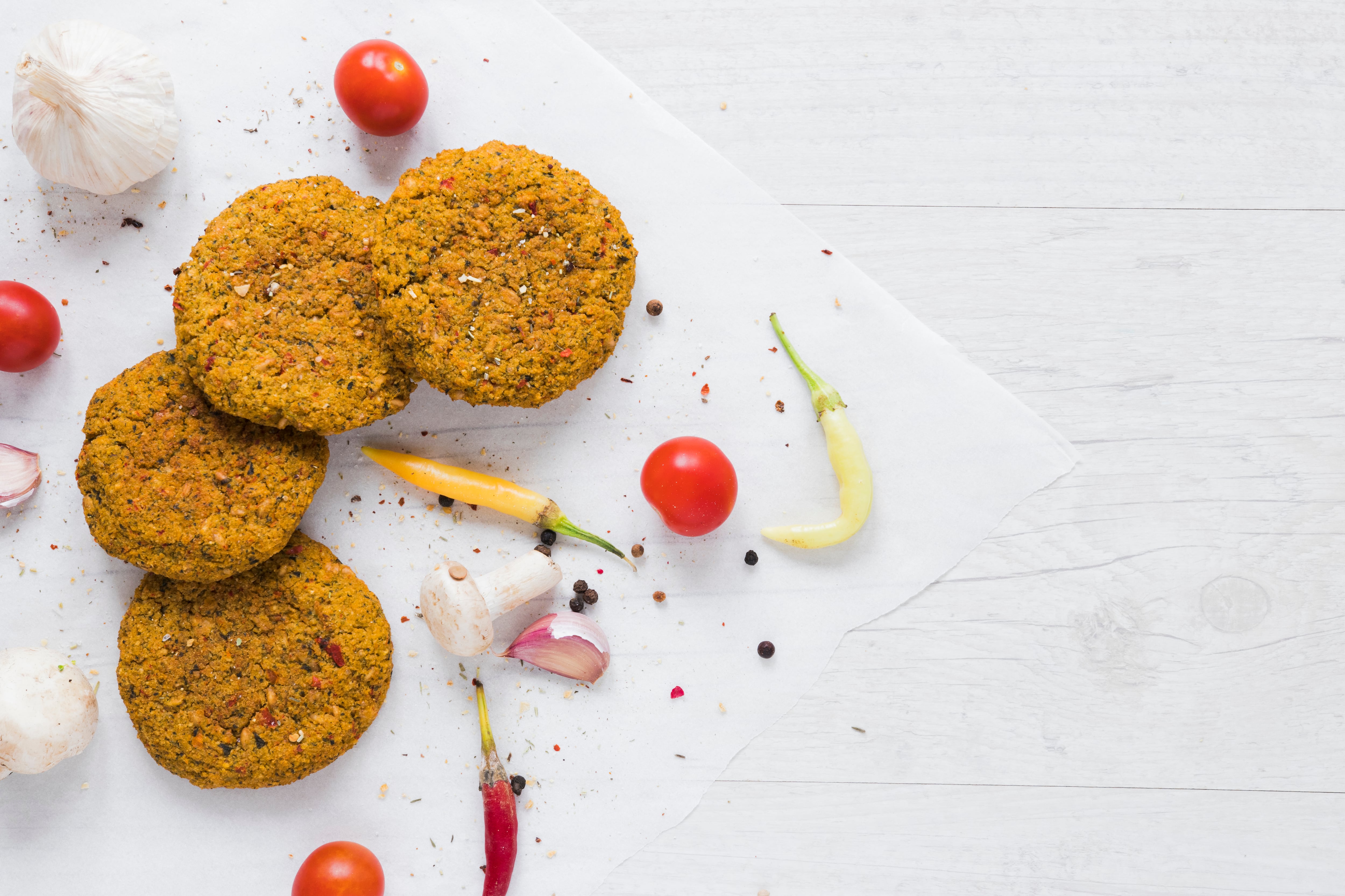 Hamburguesa de legumbres. (Freepik)