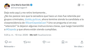 Con este mensaje en X,