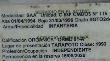 Durante la intervención se le