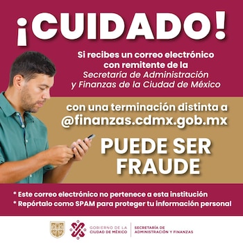 Mensajes fraudulentos que simulan provenir