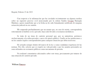 Comunicado fechado el 23 de