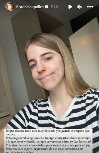 Florencia Guillot asegura que su