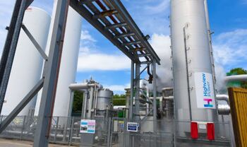 Turbina de la planta de Highview Power durante pruebas iniciales