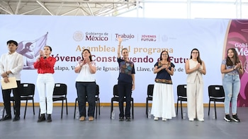Claudia Sheinbaum destaca avance de programa Jóvenes Construyendo el Futuro. (Foto: Presidencia)