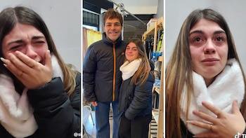 El llanto viral de una fanática al cruzarse con Peter Lanzani: “Desde chiquita soñaba con verlo”