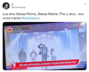 Presentación de La Voz Perú. (Foto: Twitter)