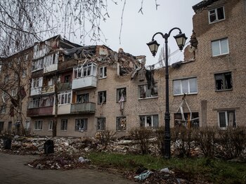 Edificios destruidos en Bakhmut (REUTERS/Oleksandr