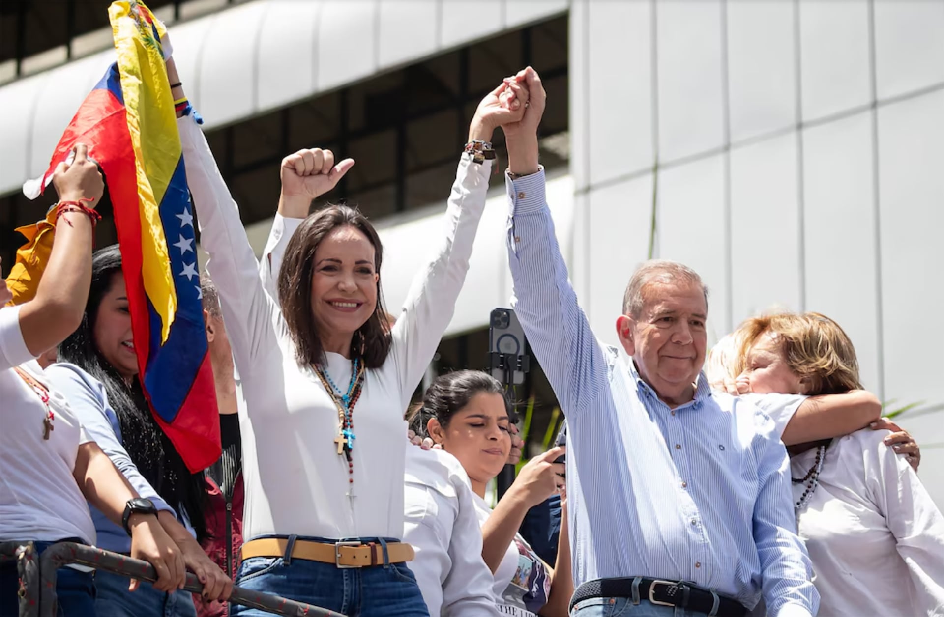 María Corina Machado y Edmundo González Urrutia, líderes de la oposición al regimen de Nicolás Maduro