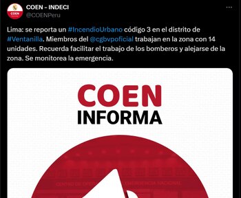 El fuego se habría iniciado