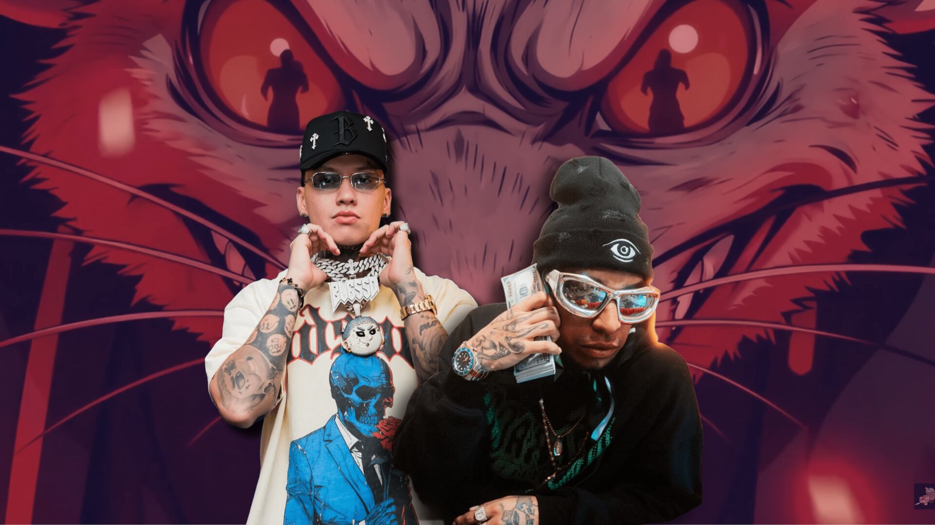 Pirlo dedicó tiradera a Blessd y el cantante paisa le respondió. El nuevo altercado entre los cantantes está lleno de acusaciones y audios filtrados - crédito @blessd @pirloconpowerr/ Instagram