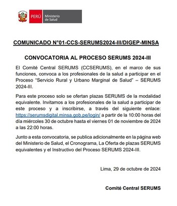 El Minsa organizó por primera