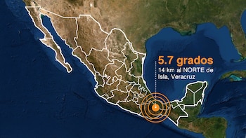 Un sismo de 5.7 se registró en el sureste de Veracruz.