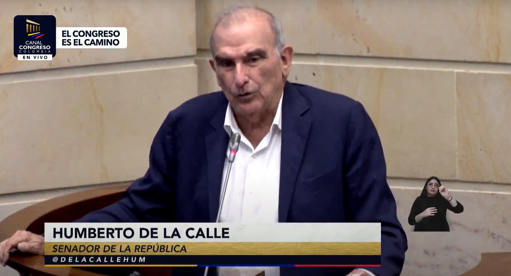 - crédito Canal Congreso Colombia/YouTube