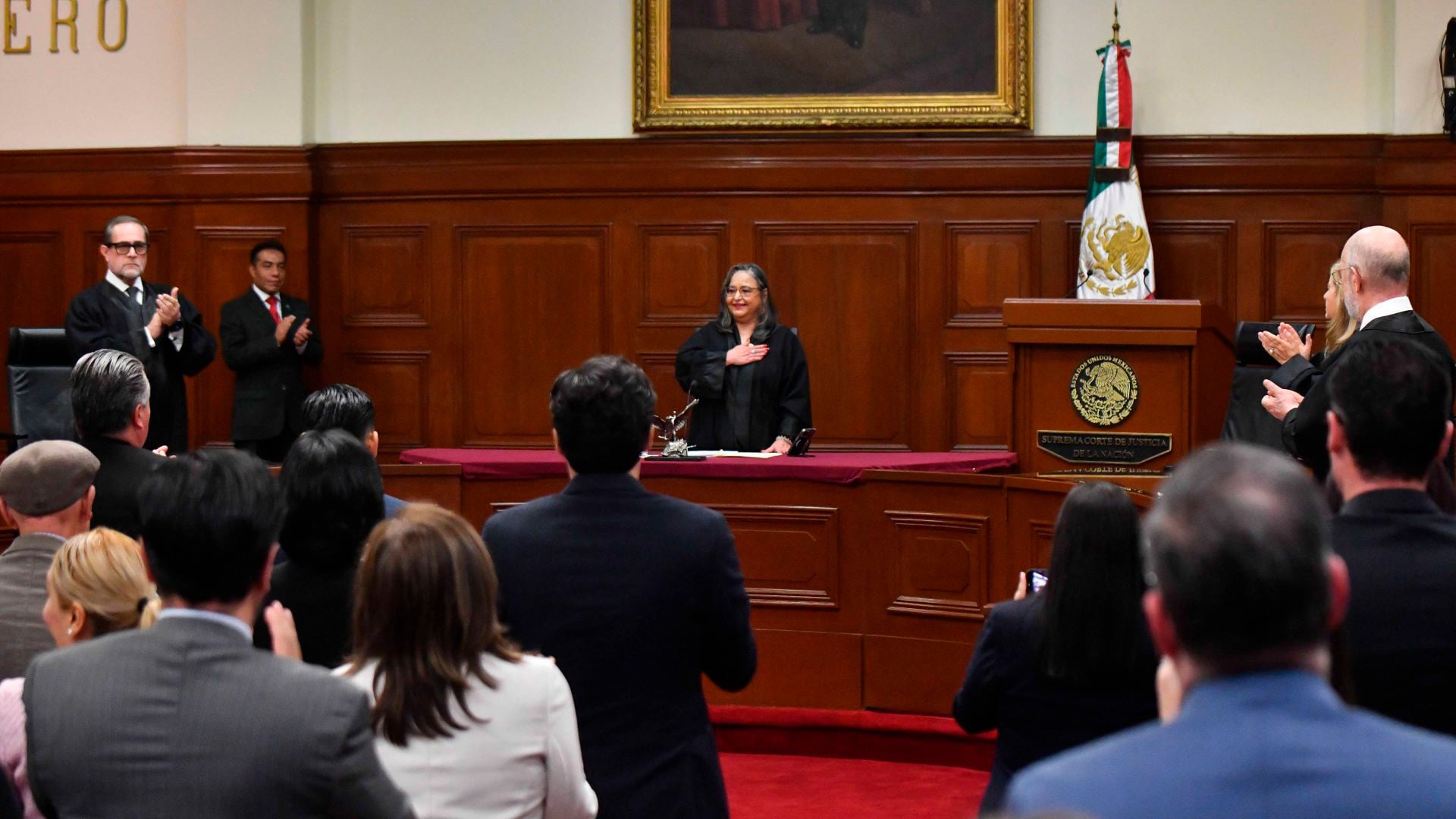 Un video difundido este 3 de septiembre muestra la declaración de Norma Piña durante el evento. (Crédito: Cuartoscuro)