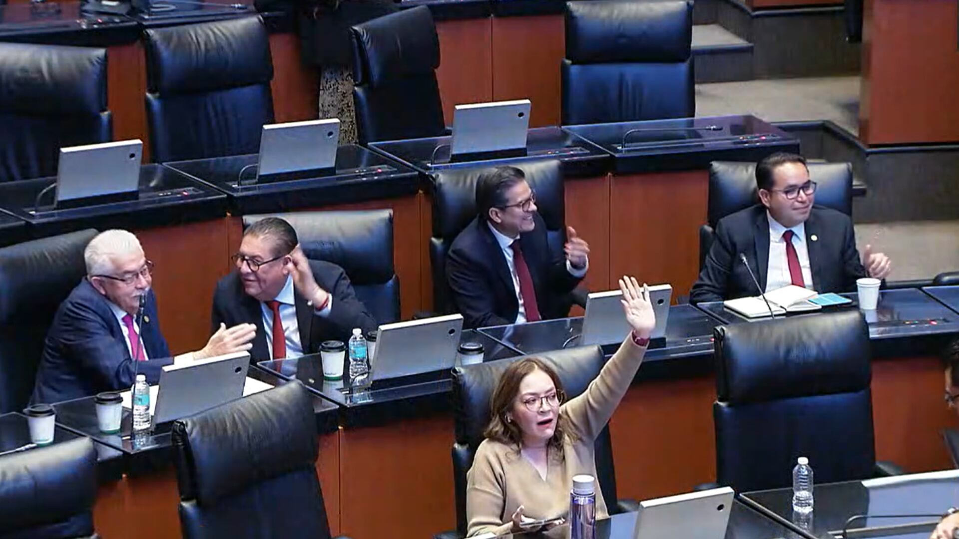 Entre ausencia y distracción de senadores aprueban dictamen para que diputados sesionen hasta el 10 de febrero.