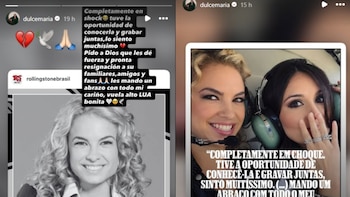 Dulce María despidió a Lua Blanco con un mensaje en Instagram
(RS)