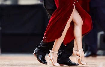 Dancers perform at the finals