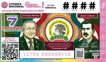El billete conmemorativo del sorteo,