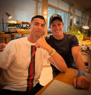 Edu Aguirre, el periodista amigo de Cristiano Ronaldo (Instagram: @eduaguirre7)