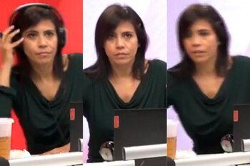 Locutora radial entró en pánico