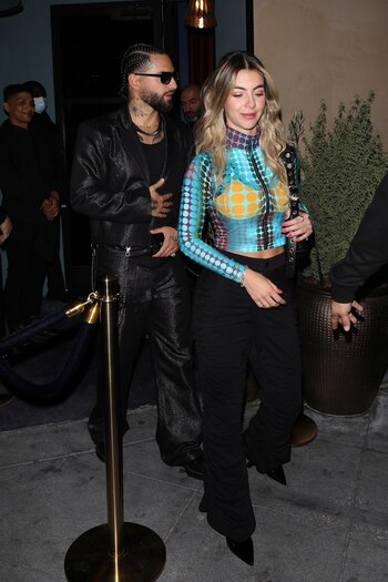 Maluma y su novia Susana