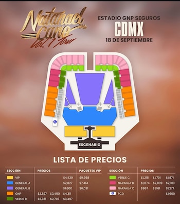Natanael Cano en la CDMX - (Ocesa)
