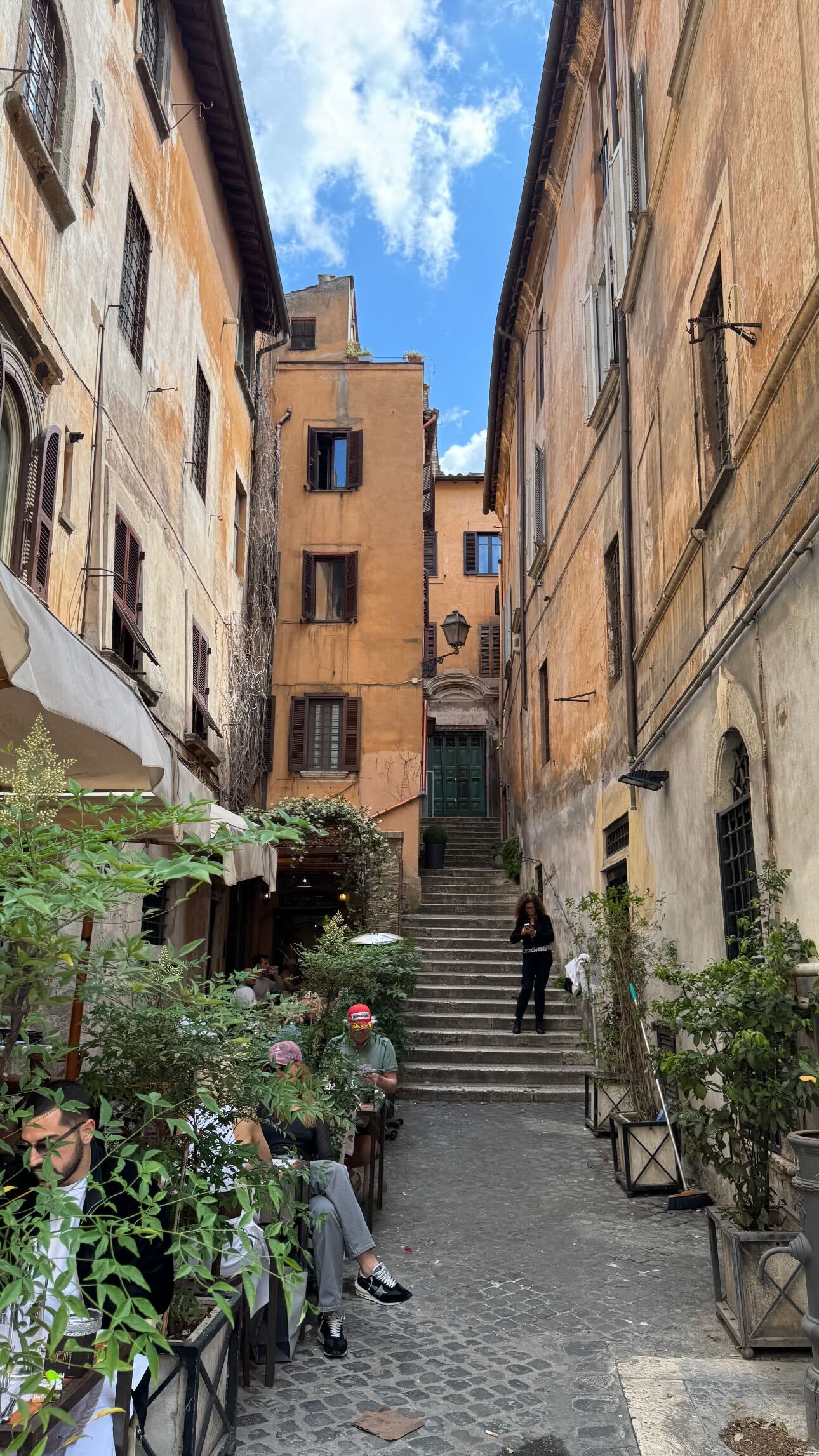 Una romántica imagen de Trastevere (Instagram)