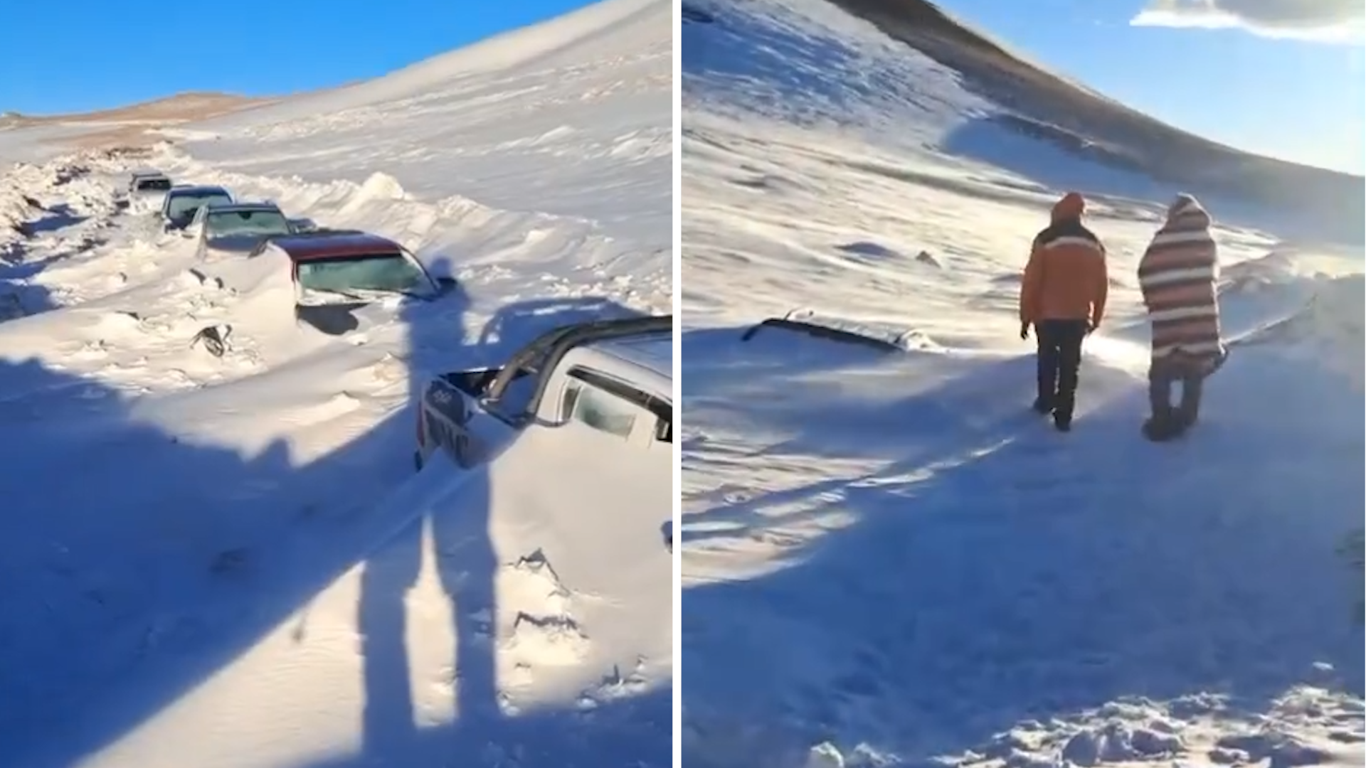 Más de 120 personas quedaron varadas en Catamarca por una tormenta de nieve