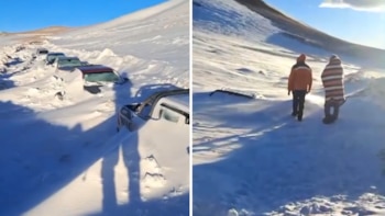 Catamarca: rescataron a 120 personas que estaban varadas en un punto turístico por una tormenta de nieve