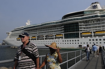 Los turistas de cruceros en