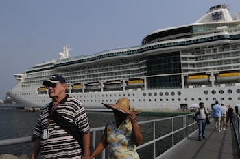 Los turistas de cruceros en