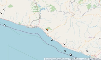 Temblor reportado en Guerrero.
(SSN)