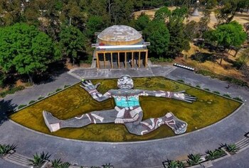 Fuente de Tláloc ubicada en