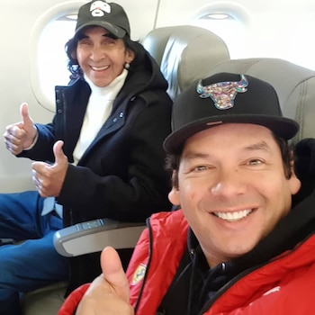 Cepillín y su hijo trabajan