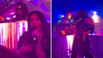 En medio del escándalo por la ruptura de La Joaqui y Luck Ra, Tuli Acosta se presentó en vivo: la reacción del público