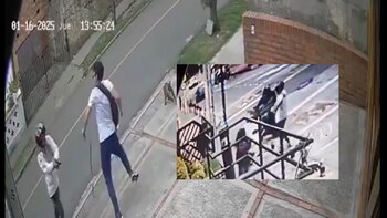 La víctima iba paseando su