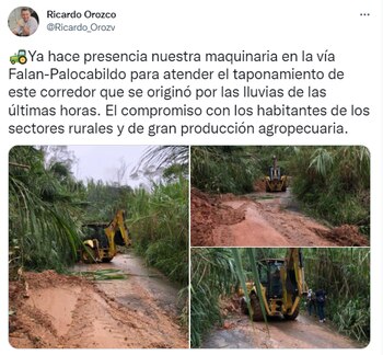 Gobernador del Tolima habla acerca de los derrumbes en el departamento