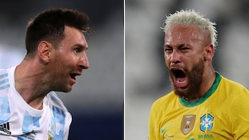 Messi (junto a Lautaro Martínez)