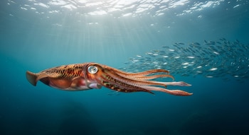 Distintas especies de calamares aprovechan