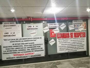 Las oficinas sindicales fueron tomadas
