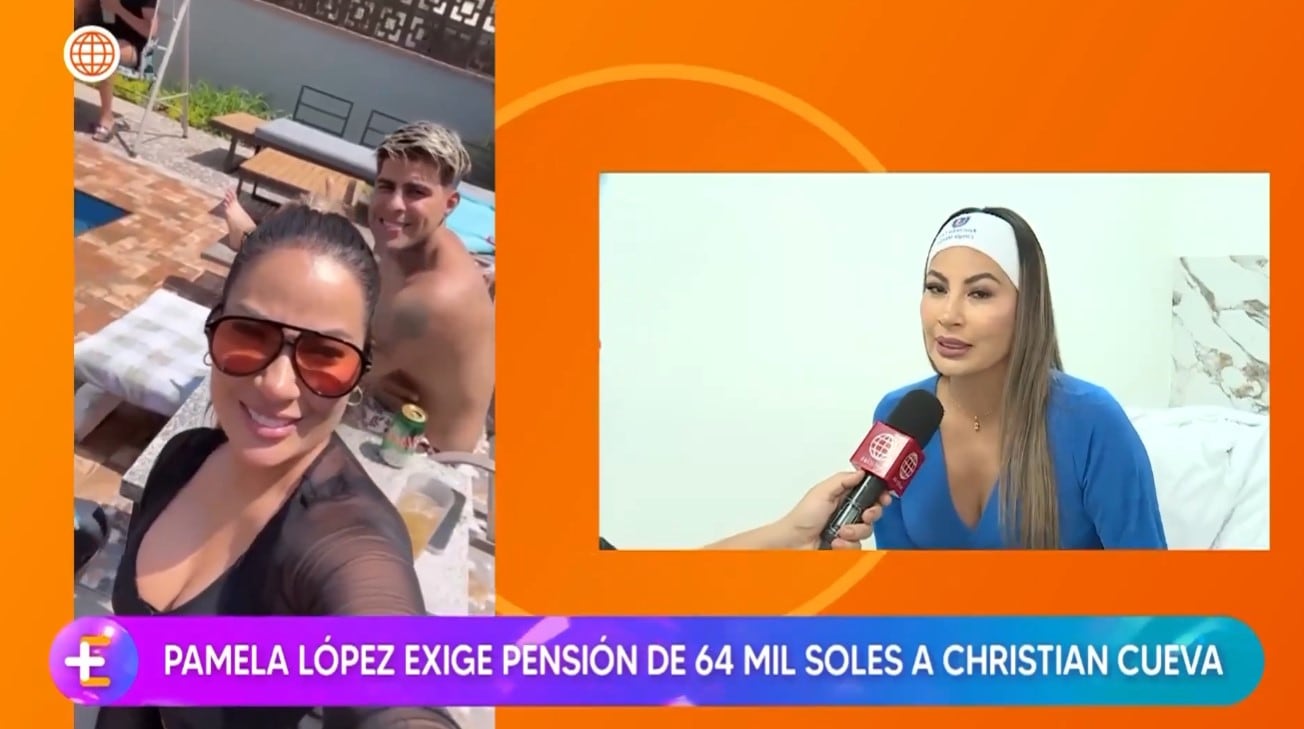 Pamela López anuncia acciones legales y habla de la pensión que solicitó a Christian Cueva. Infobae Perú / Captura TV - América Televisión