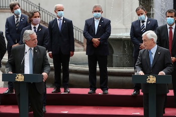 Los presidentes de Argentina y