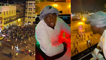 Influenciador vestido de árabe arrojó