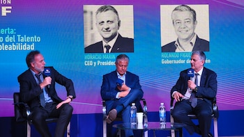 Rolando Figueroa y Horacio Marín en una conversación sobre el Instituto Vaca Muerta: el futuro productivo petrolero y educativo del país