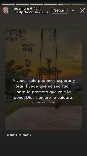 El mensaje que Frida Muñoz